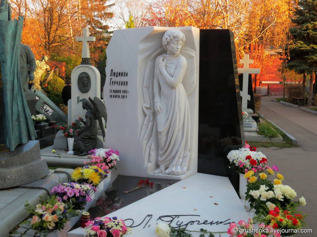 Новодевичье кладбище могилы знаменитостей фото показать самые известные актеры